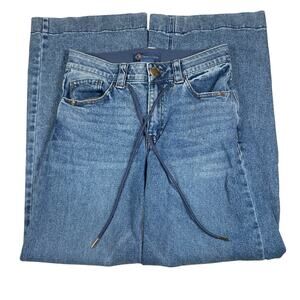 Democracy Jeans Womens 8 29x30 Ab Technology Wide Leg Baggy Blue Mid Rise